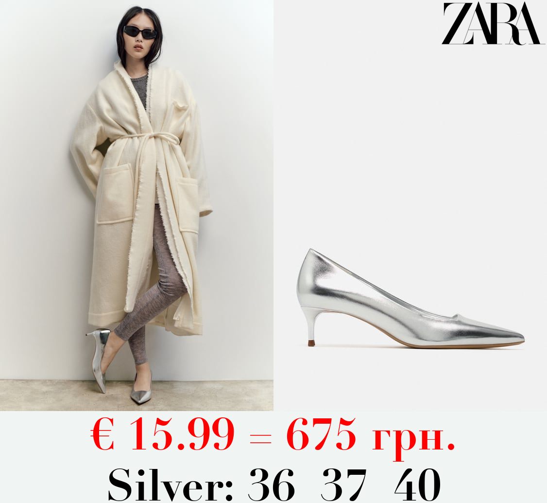 METALLIC HIGH HEEL SHOES