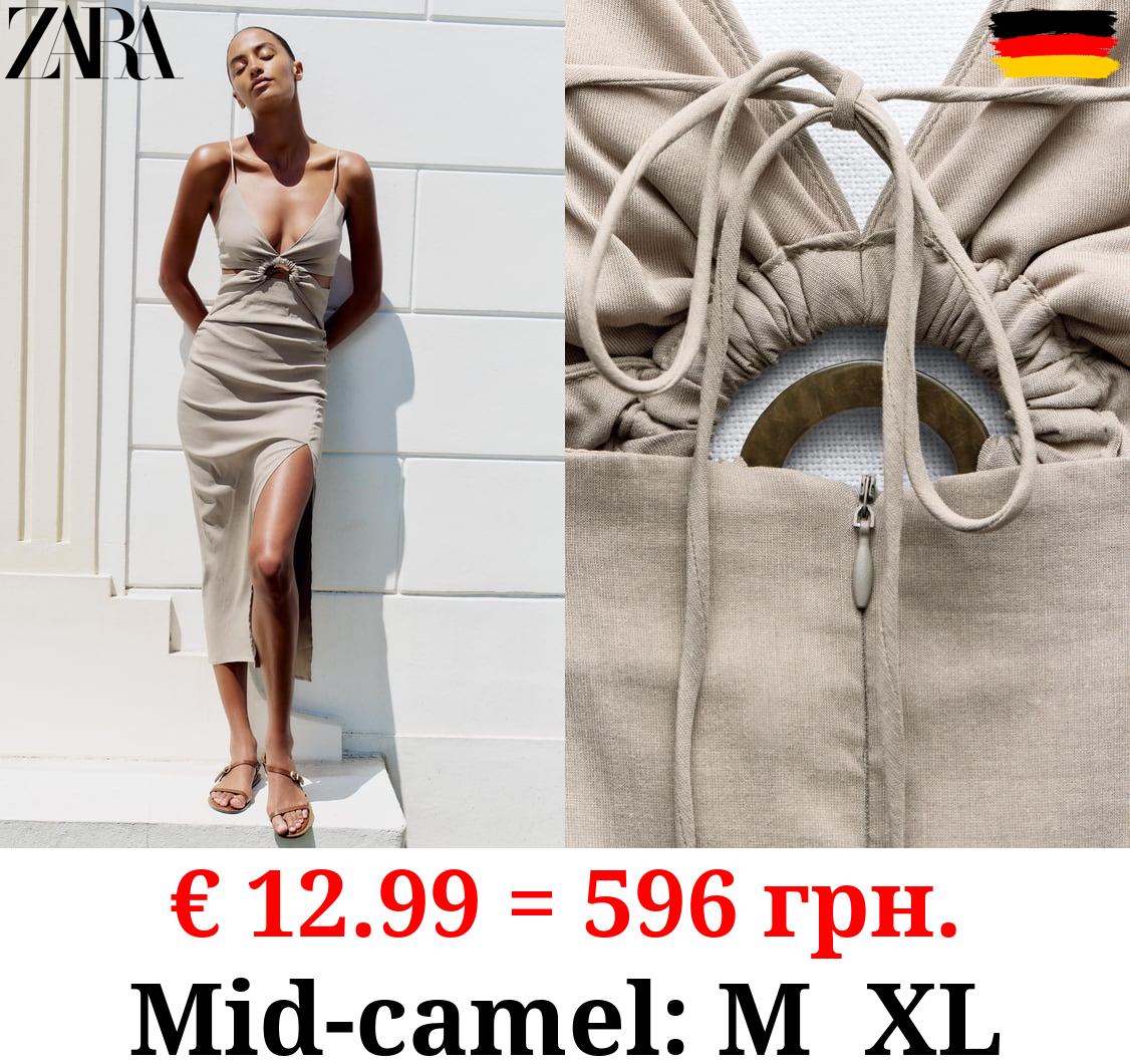 MIDI DRESS WITH CUT-OUT DETAIL