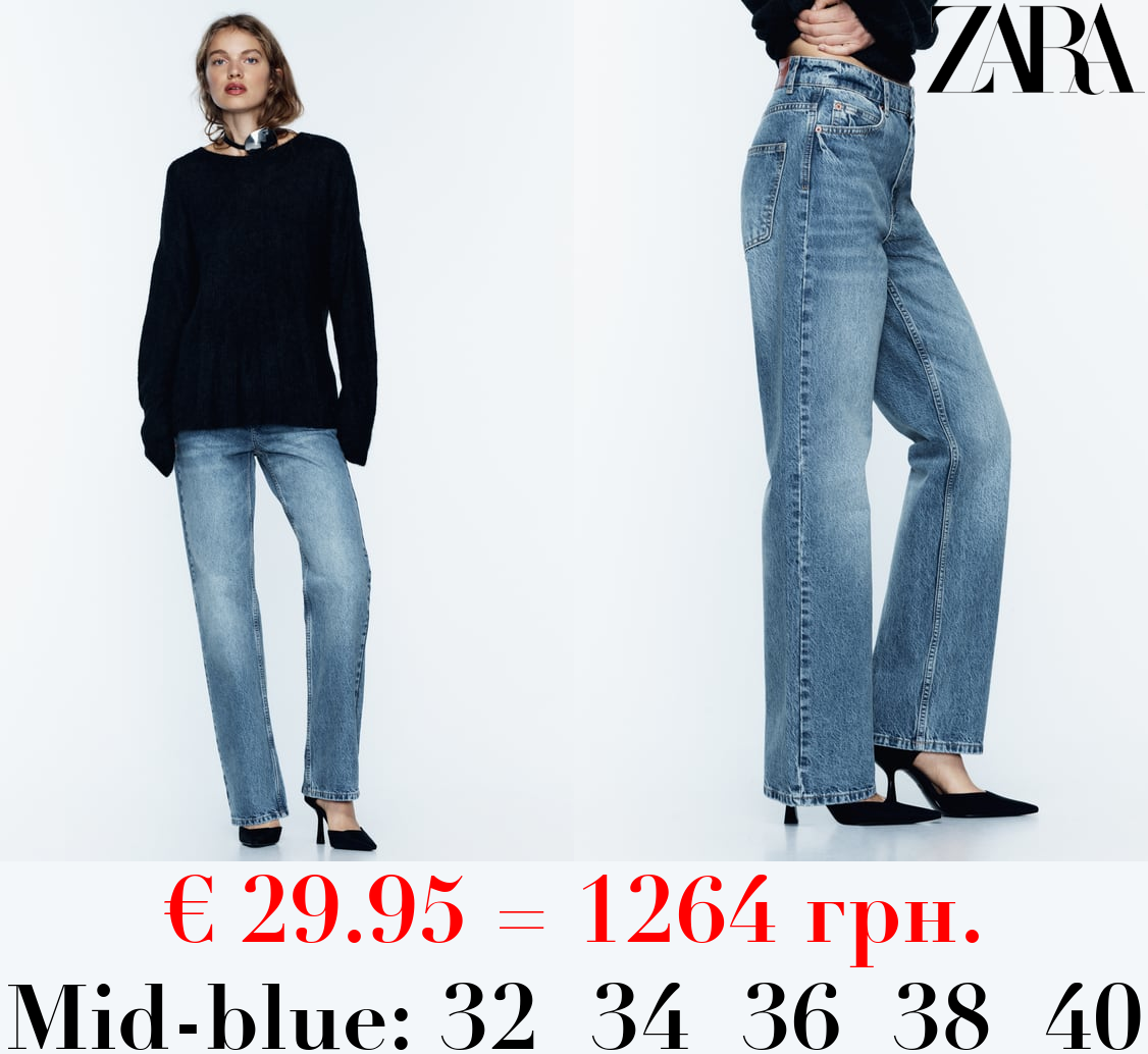 Z1975 STRAIGHT-FIT HIGH-WAIST FULL LENGTH JEANS