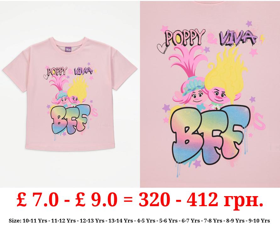 Trolls Poppy and Viva Pink BFF’s T-Shirt