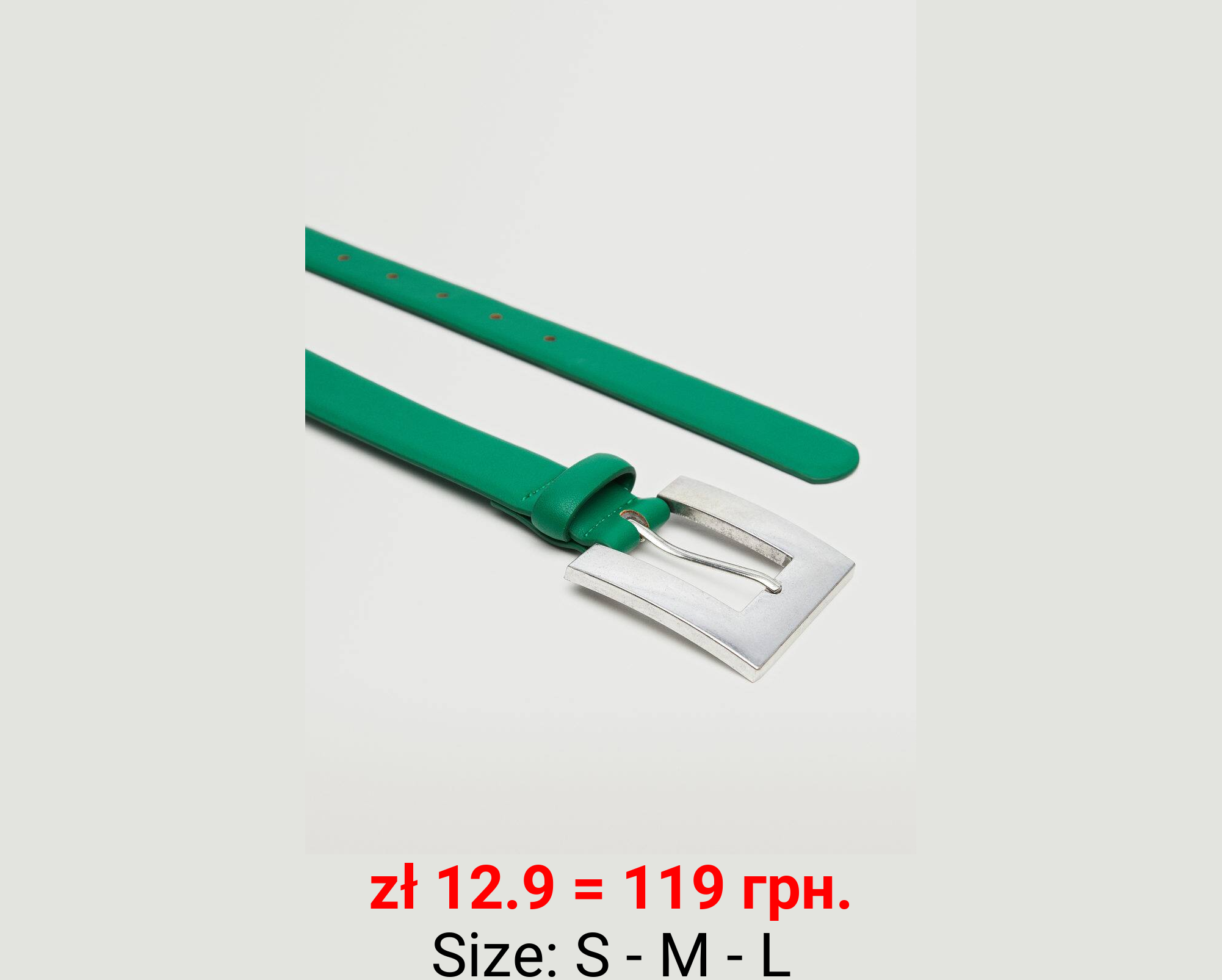 Cinturón hebilla cuadrada