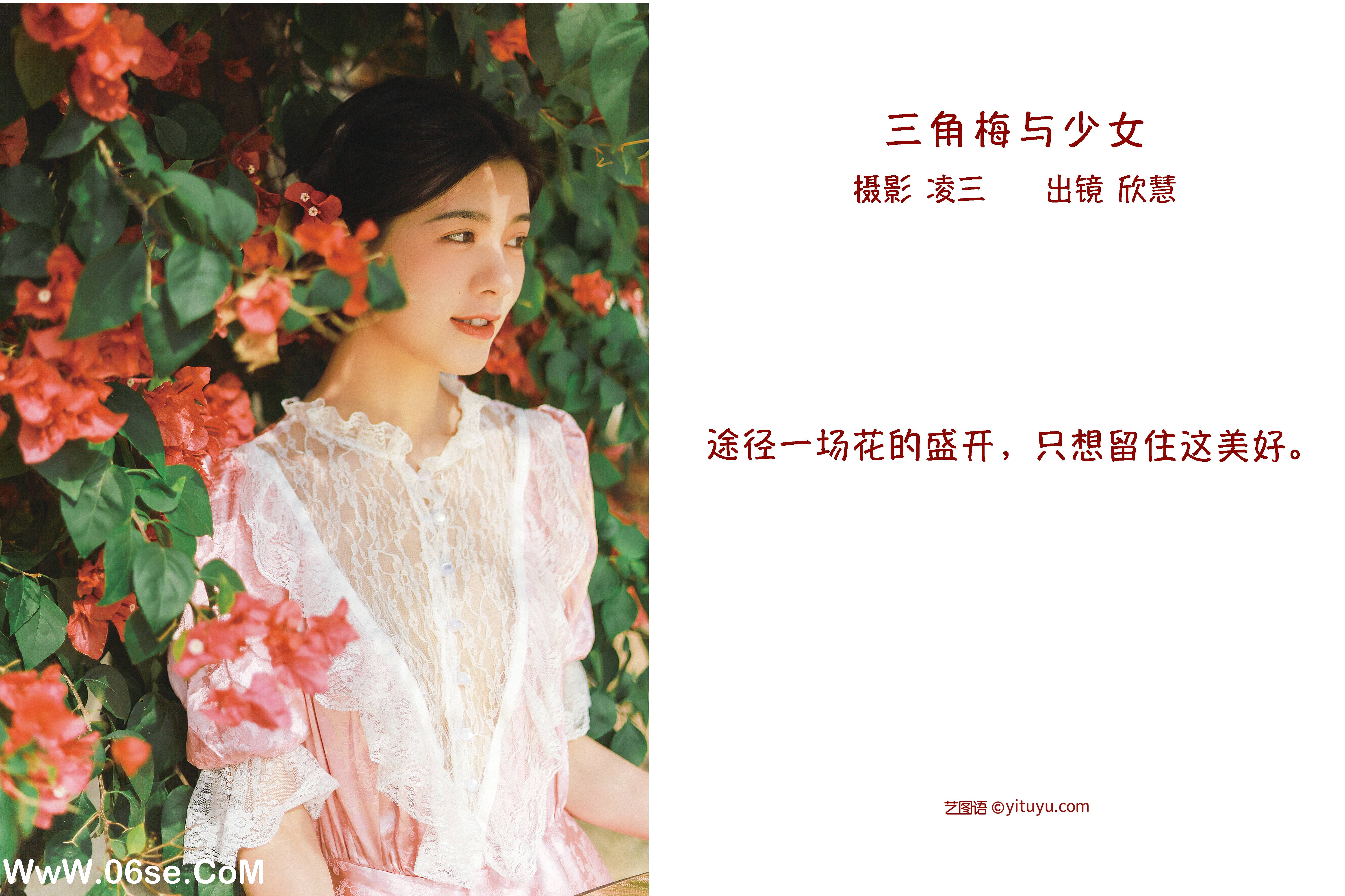 图片[2]-[YITUYU艺图语]2022.09.12 三角梅与少女 欣慧[20+1P／195MB]-六色网