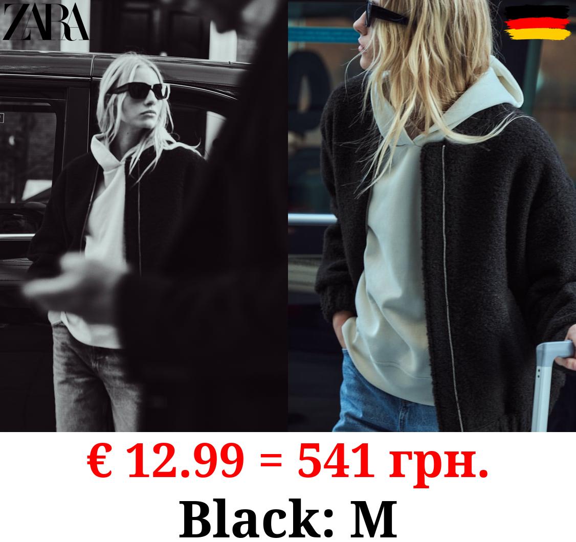 BOUCLÉ BOMBER JACKET