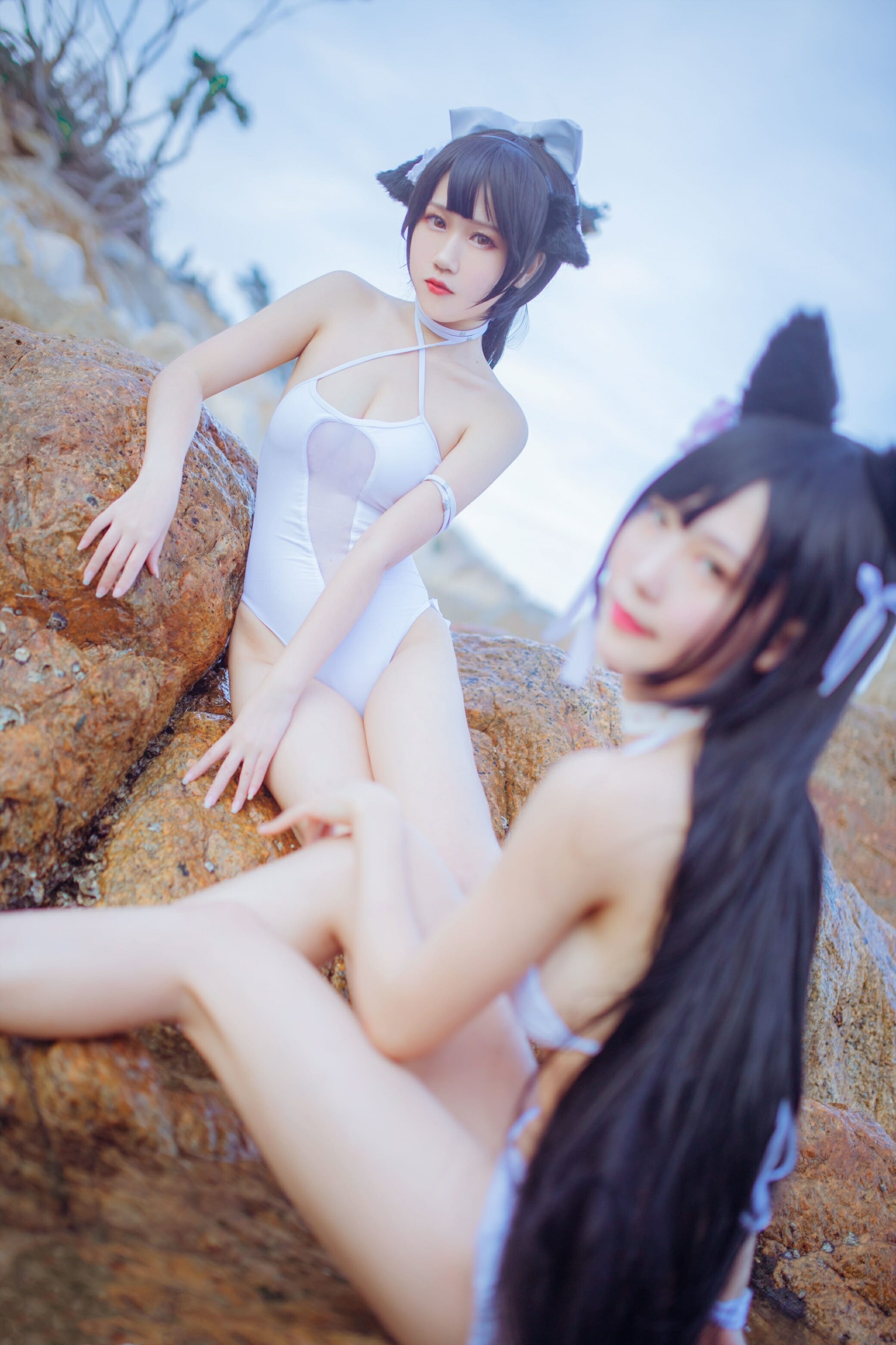 抖娘利世-碧蓝航线高雄 爱宕泳装[41P] 18