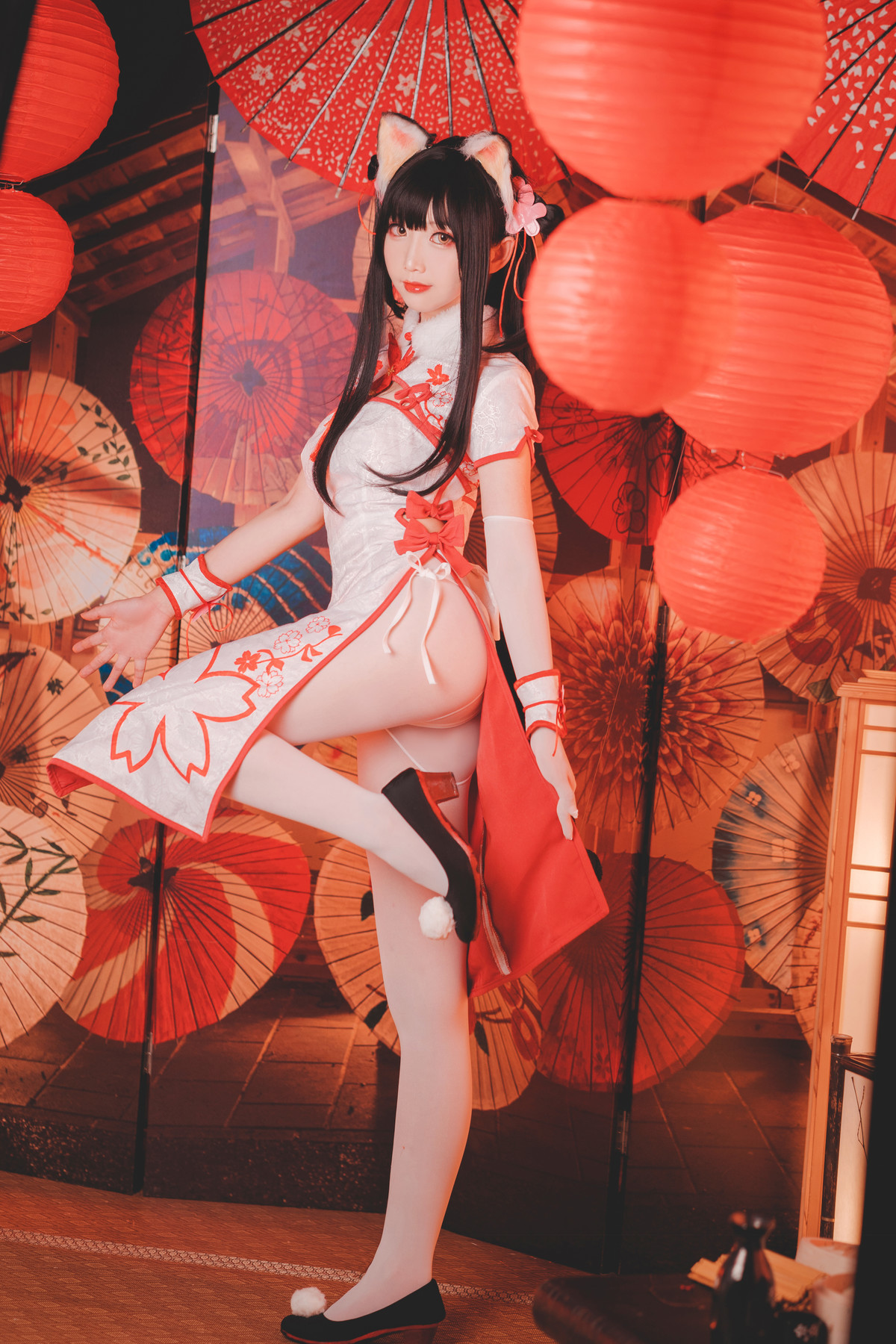 Cosplay 面饼仙儿 夕暮 斯卡哈女仆 13