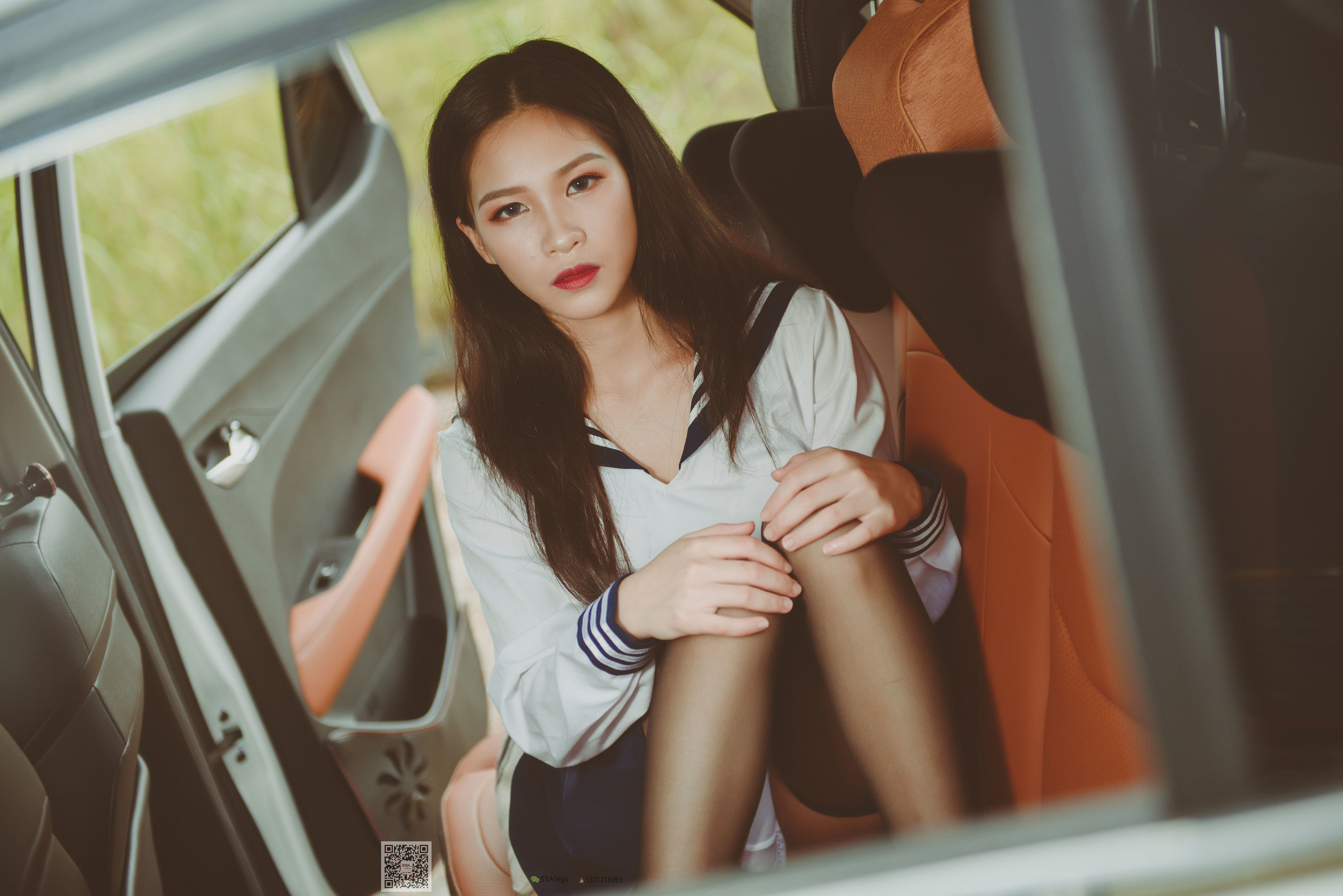 [SSA丝社]超清写真_No.017_佳佳_小丝妹开车-写真图集共63P 1
