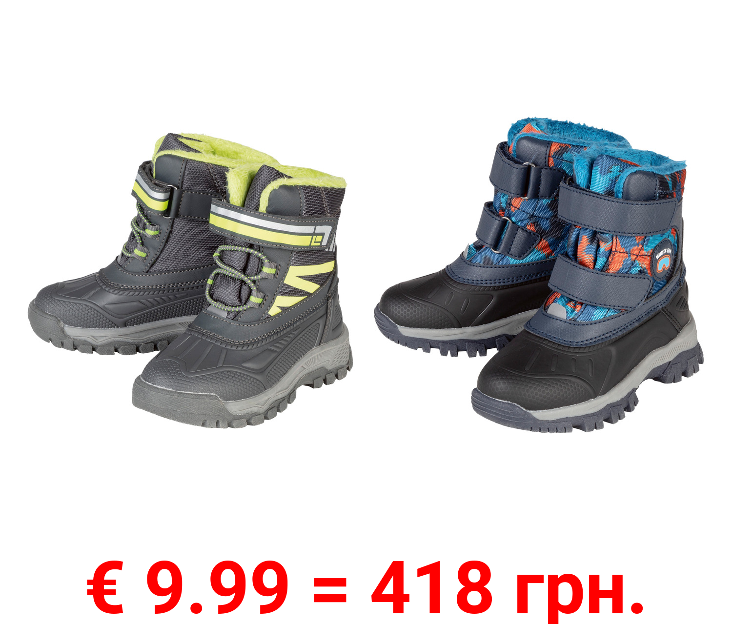 lupilu® Kleinkinder Winterstiefel mit Klettverschluss