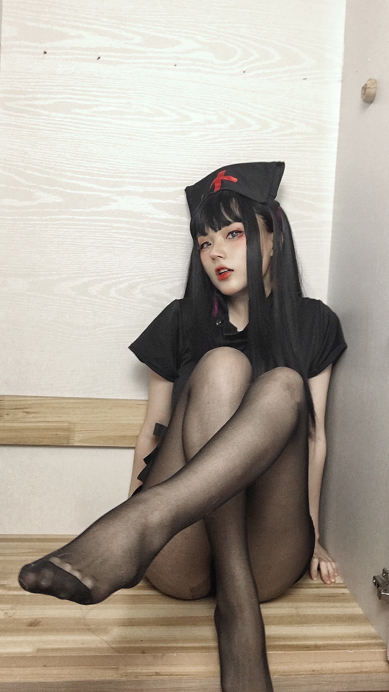 NO.002 黑色护士 [58P-515MB] 58