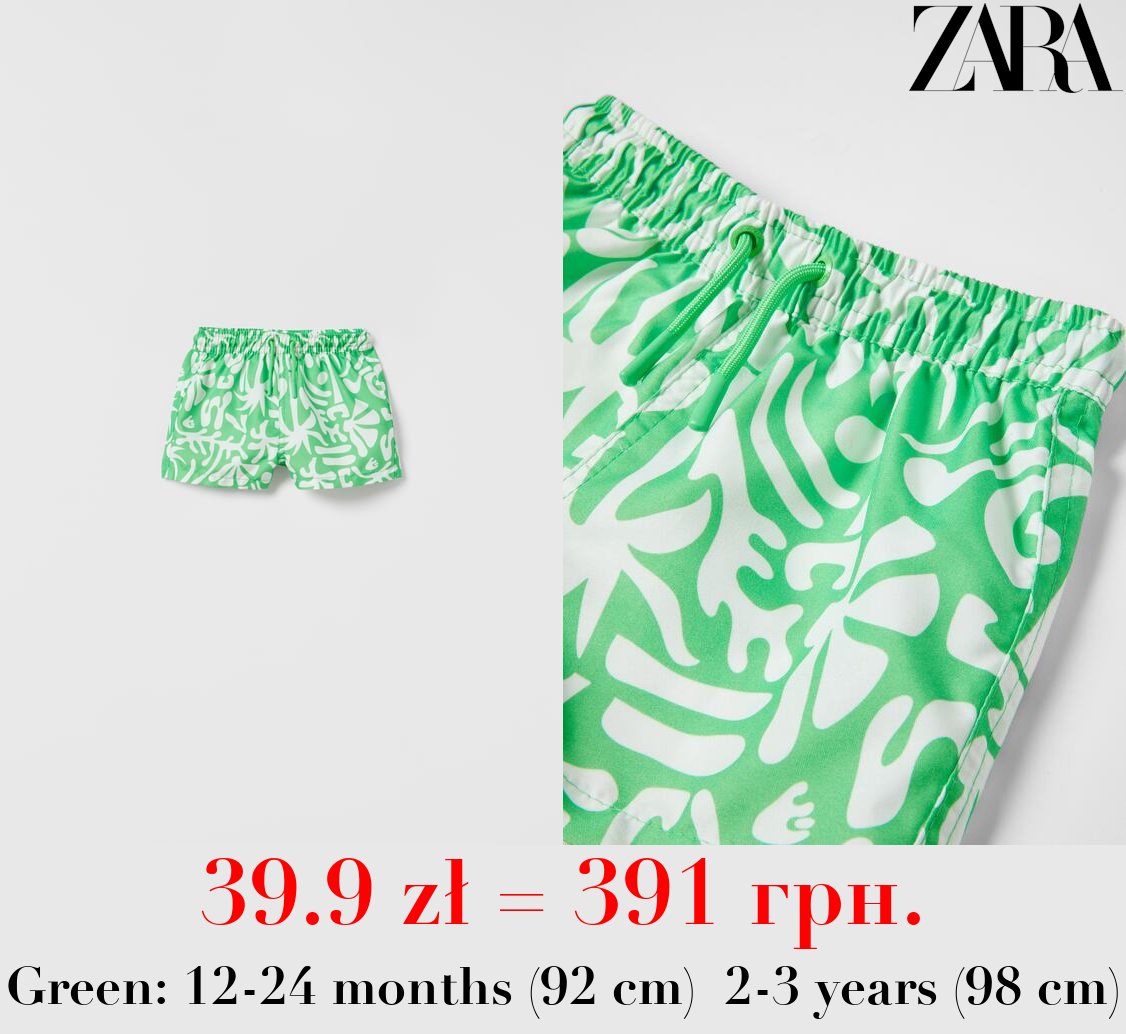 PRINTED SWIM SHORTS