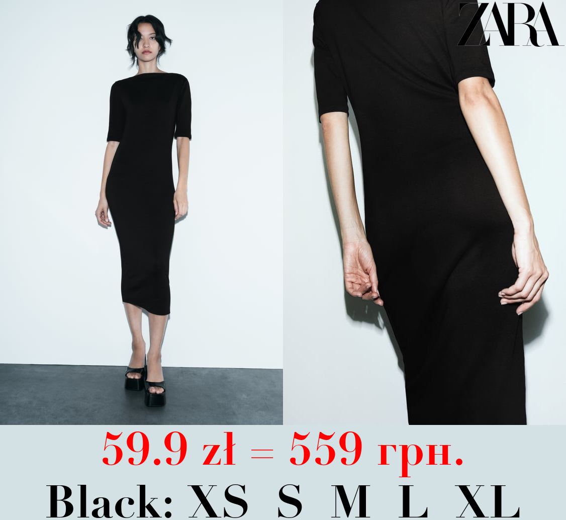 COTTON MIDI DRESS