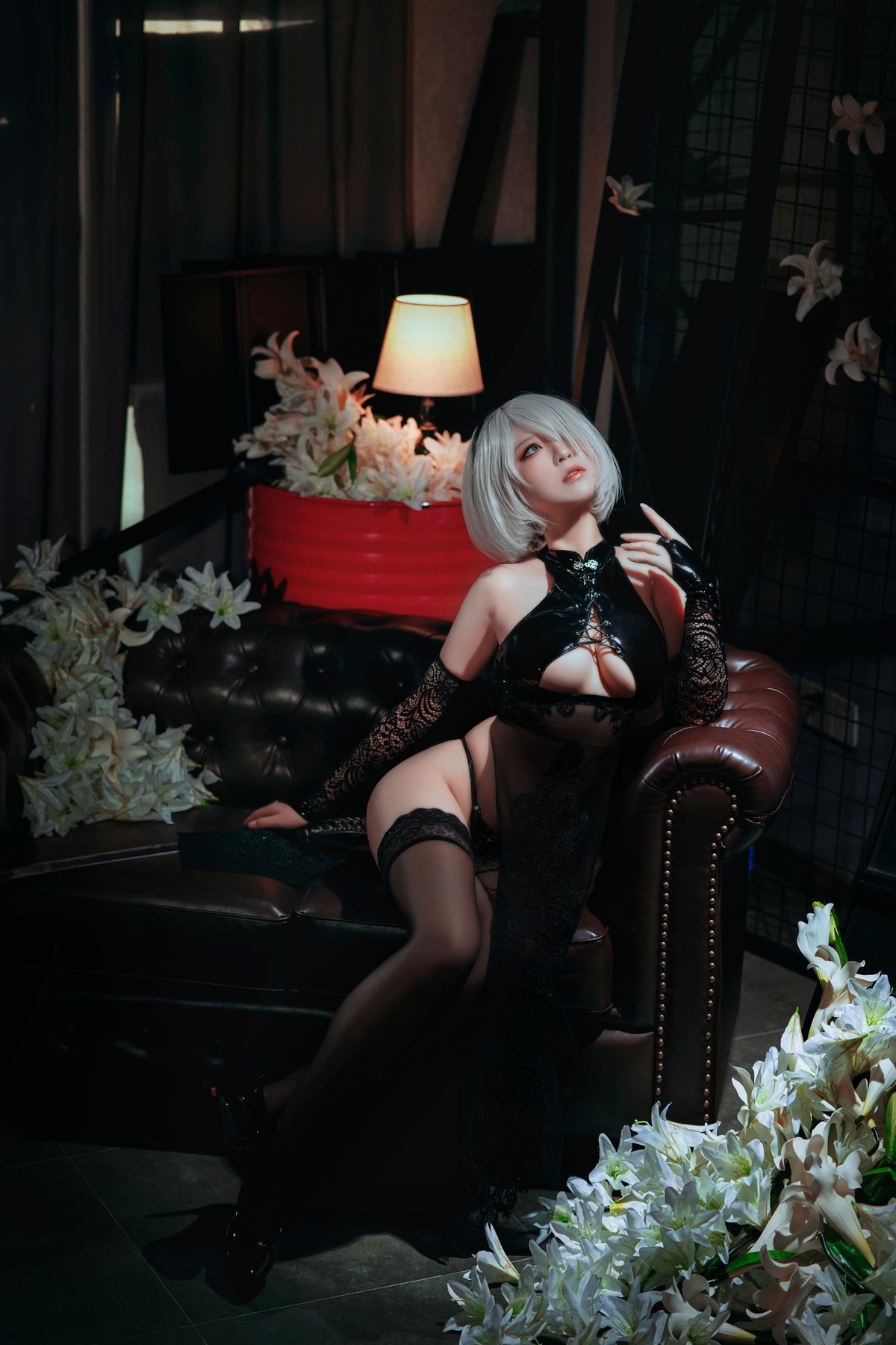 Cosplay 半半子 2B靡烟旗袍 1