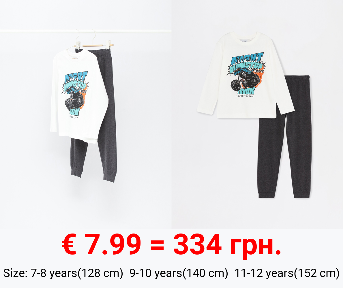 Monster Truck print pyjamas
