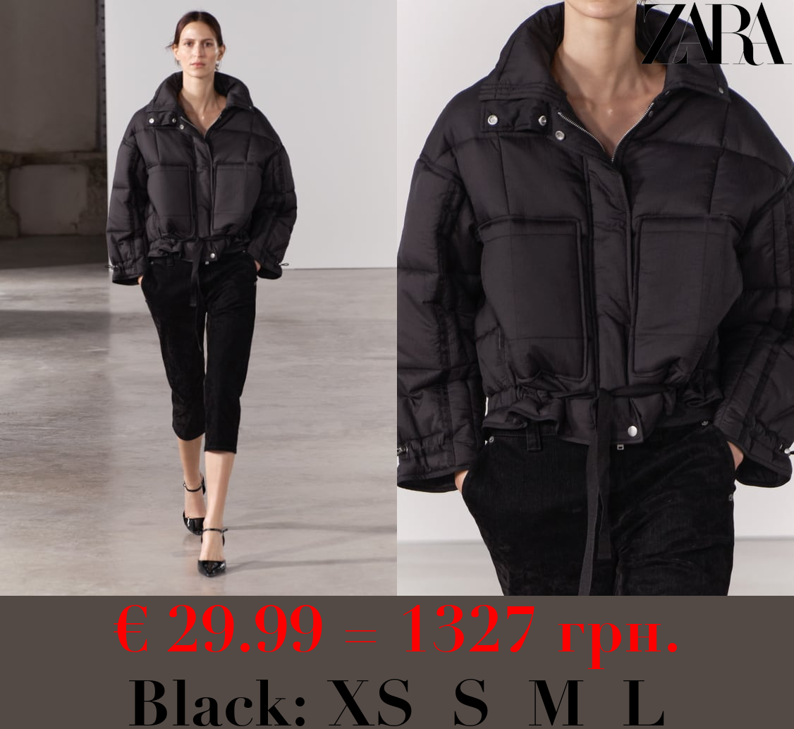 ZW COLLECTION WATER-REPELLENT QUILTED NYLON ANORAK