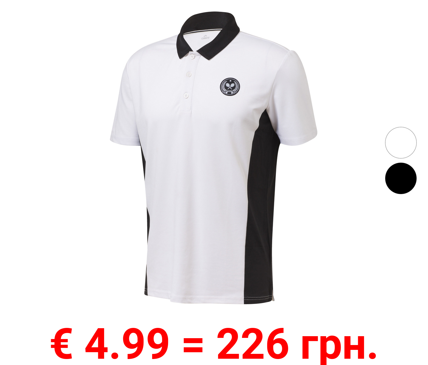 CRIVIT Herren Funktionspolo, atmungsaktive Struktur