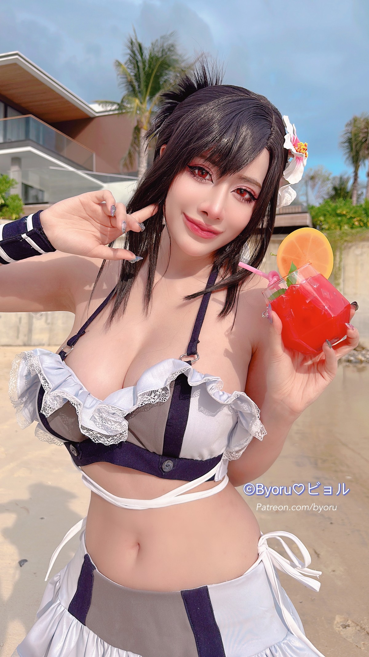 Cosplay 日本性感萝莉Byoru Tifa FF7r Bikini 42