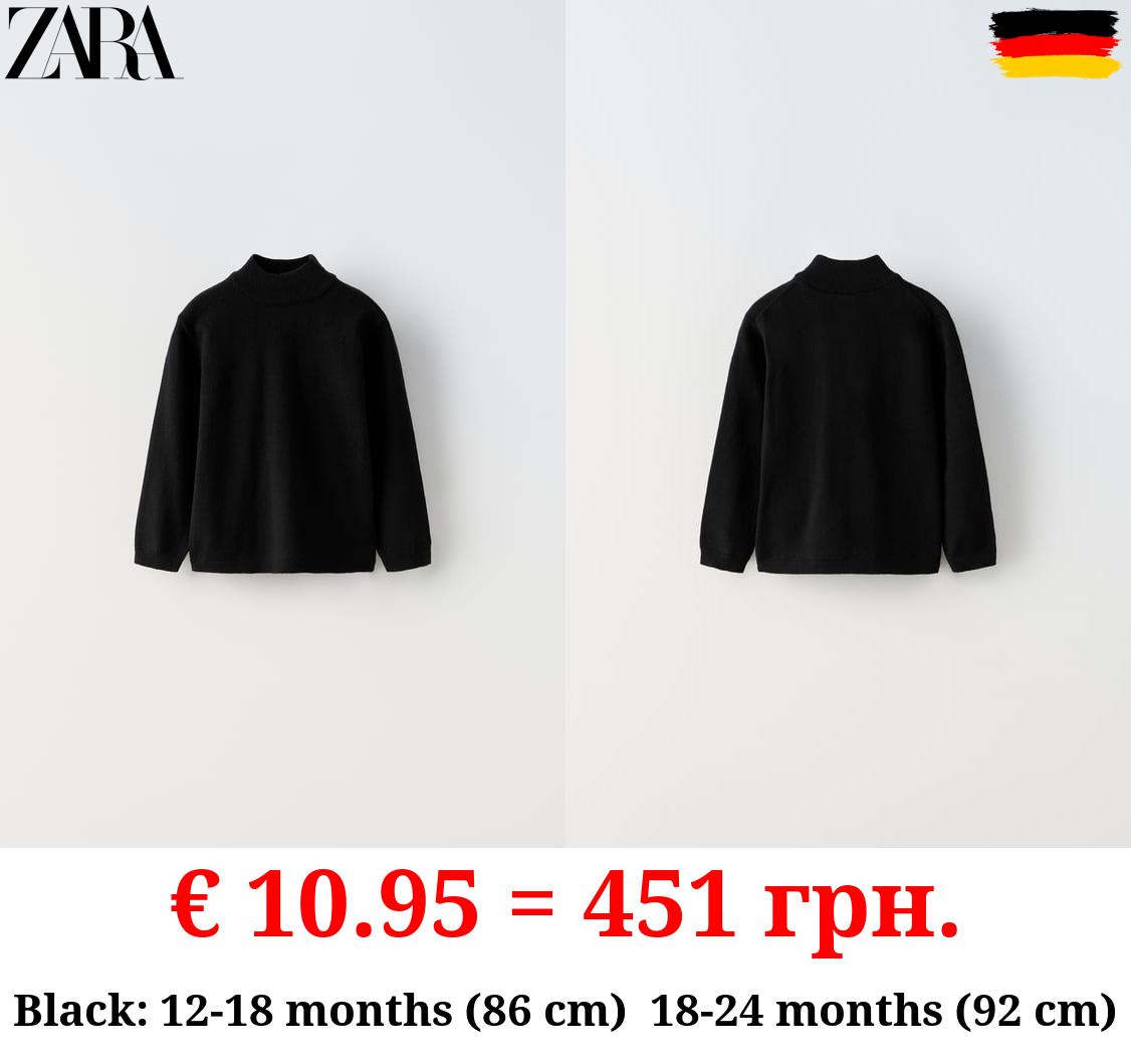 MOCK NECK KNIT SWEATER