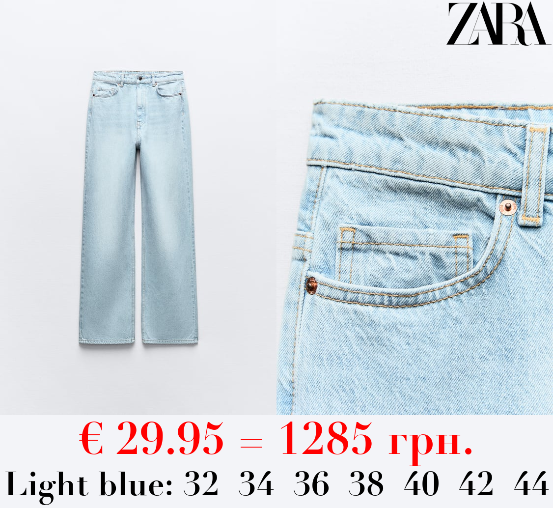 Z1975 STRAIGHT-FIT HIGH-WAIST FULL LENGTH JEANS