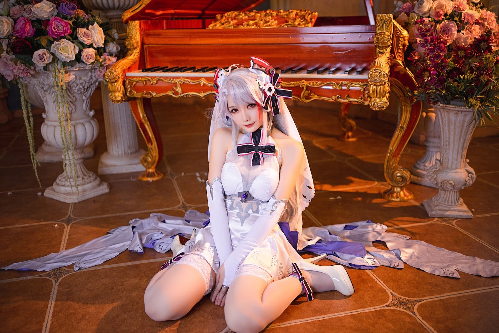 Cosplay 星之迟迟Hoshilily 秘密花园 欧根婚纱 4