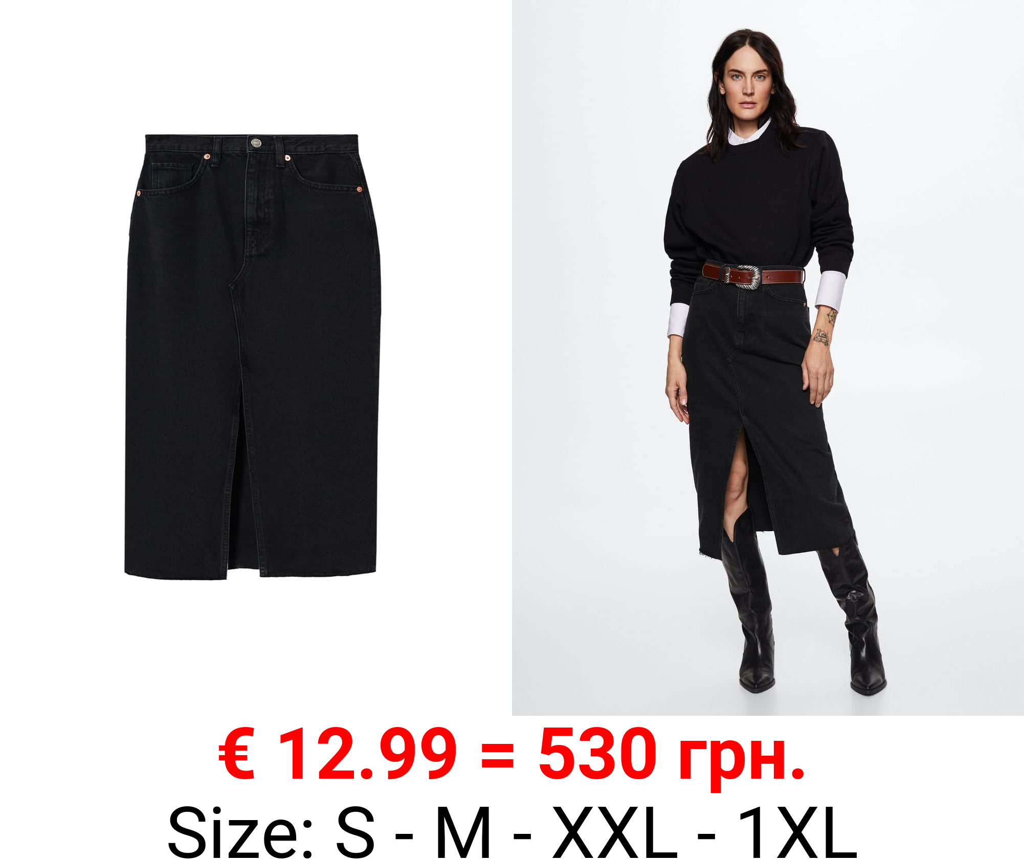 falda vaquera abertura