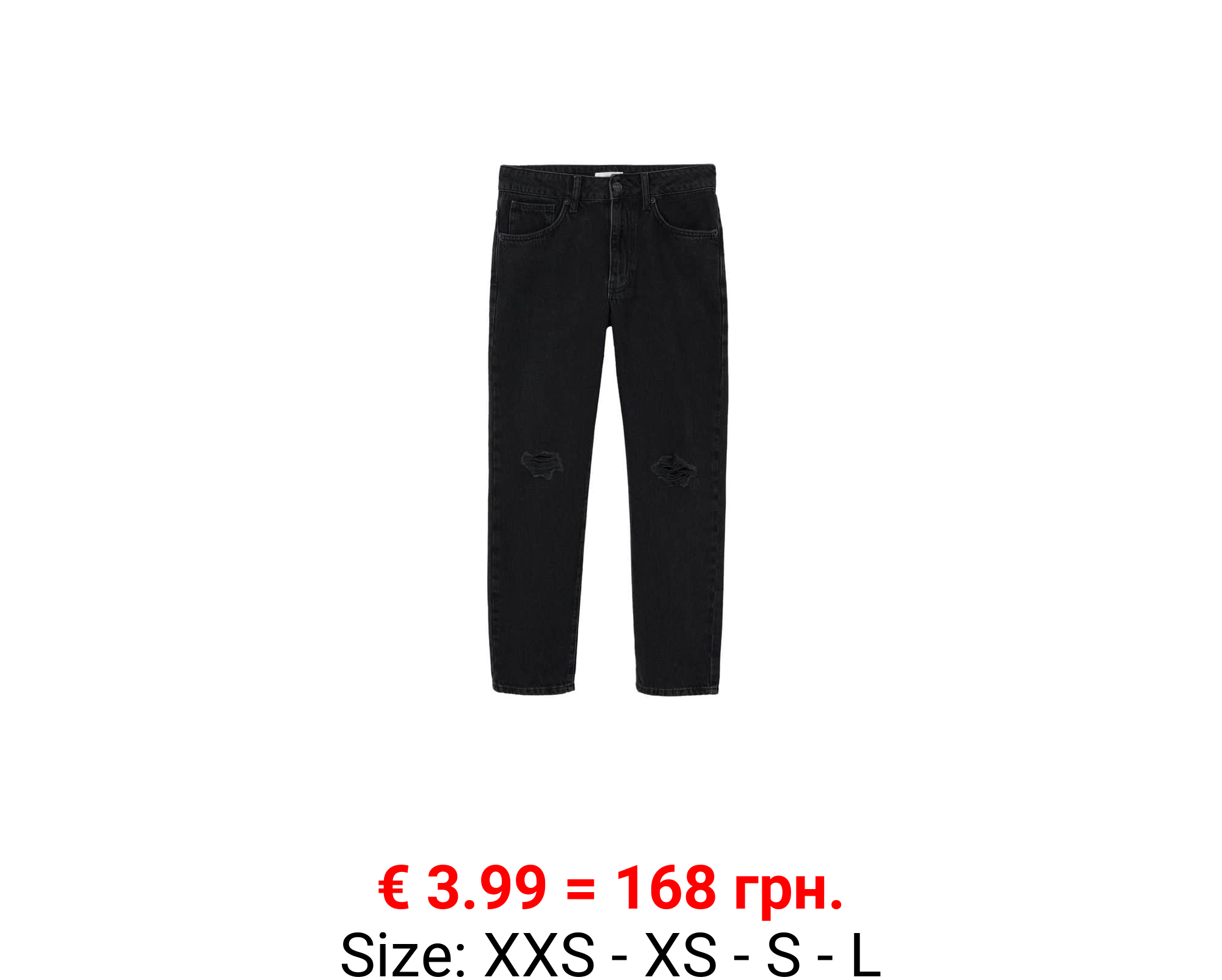 Jeans slim rotos decorativos