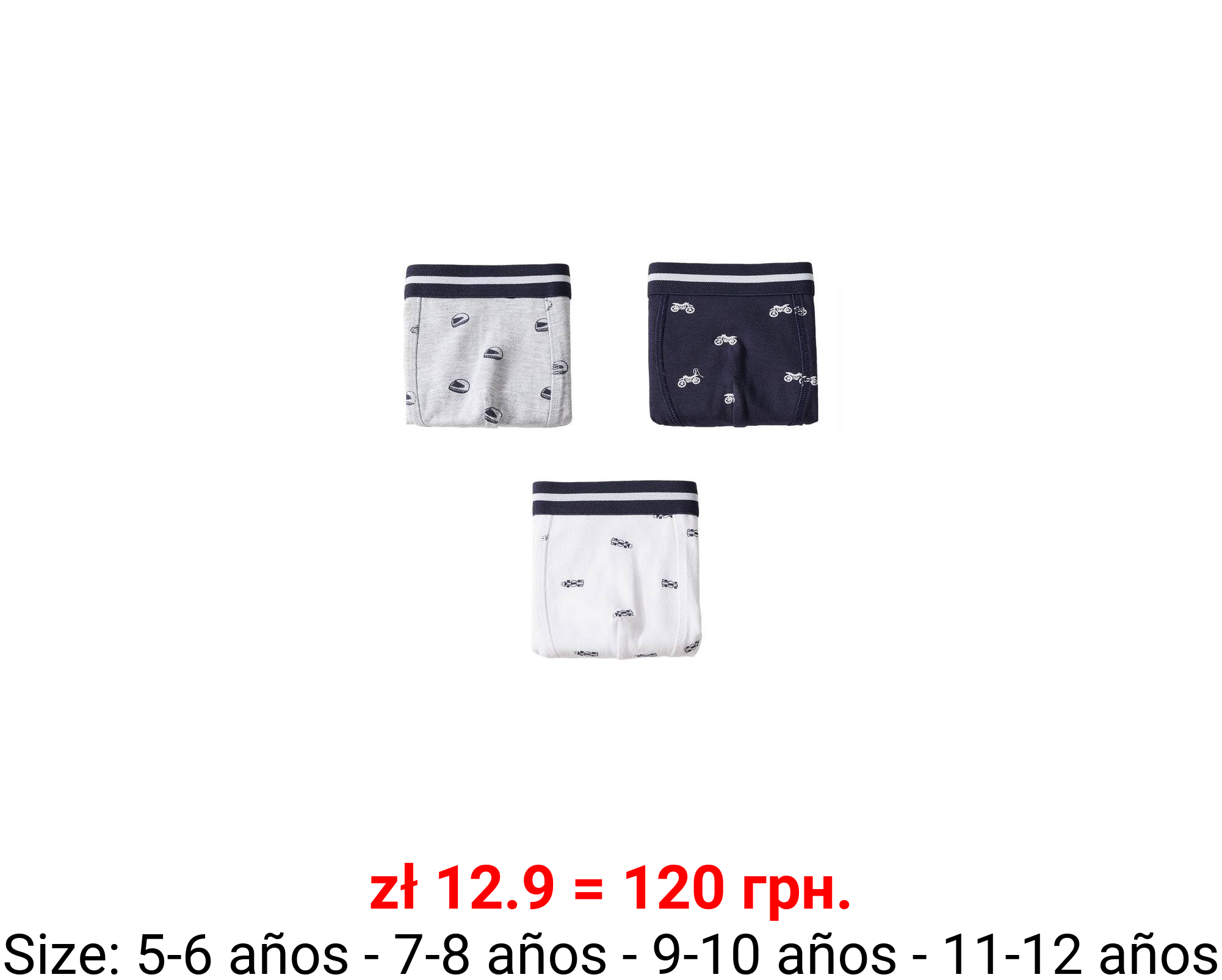 Pack 3 bóxers estampados