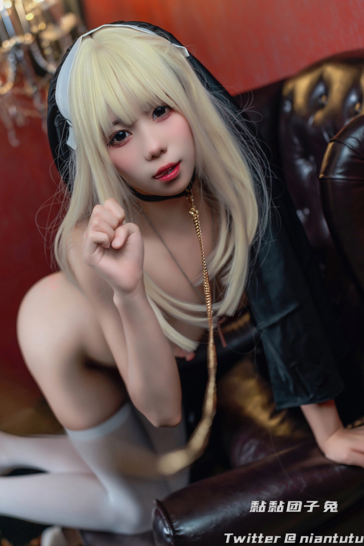 Cosplay 黏黏团子兔 Nun 修女 33