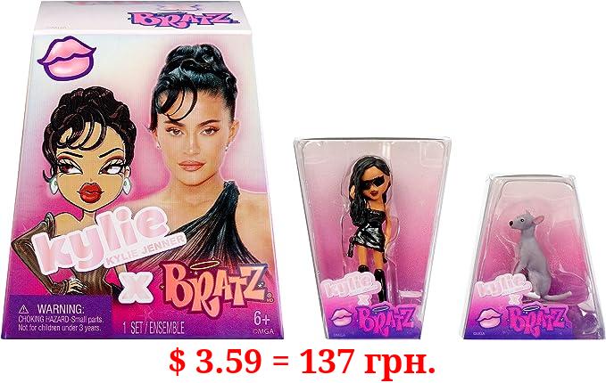 BRATZ x Kylie Jenner Series 1 Collectible Figures, 2 Minis in Each Pack, Blind Packaging Doubles as Display