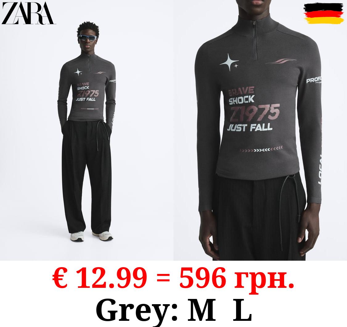 SLOGAN PRINT SWEATER