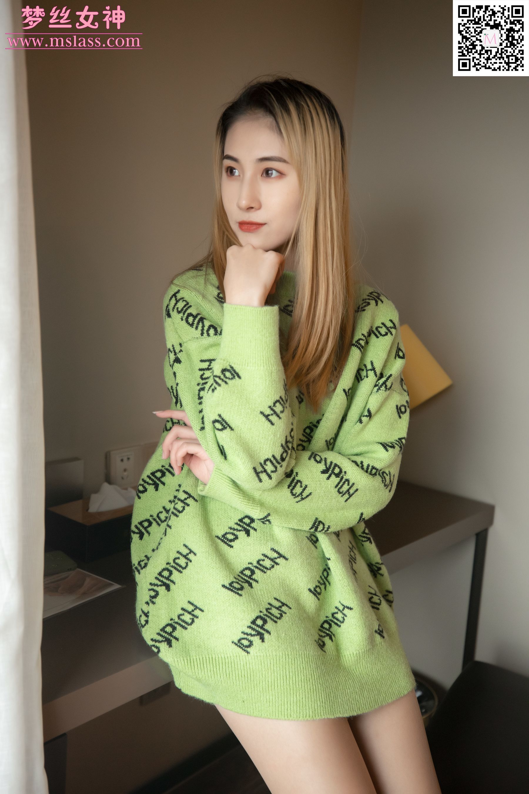 [梦丝女神MSLASS]_小允儿_喜欢绿绿的衣服-写真图集共62P 1