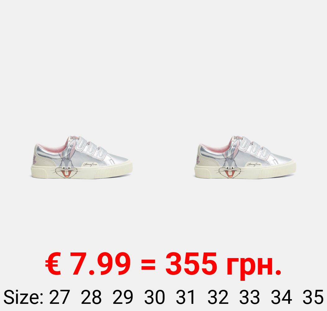 BUGS BUNNY © &™ WARNER BROS metallic sneakers