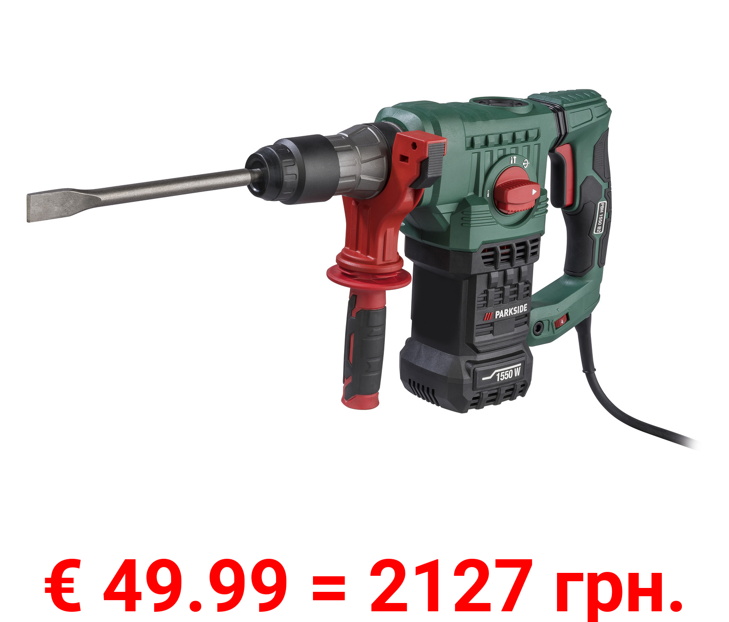 PARKSIDE® Bohr- und Meißelhammer »PBH 1550 B2«, 1550 W