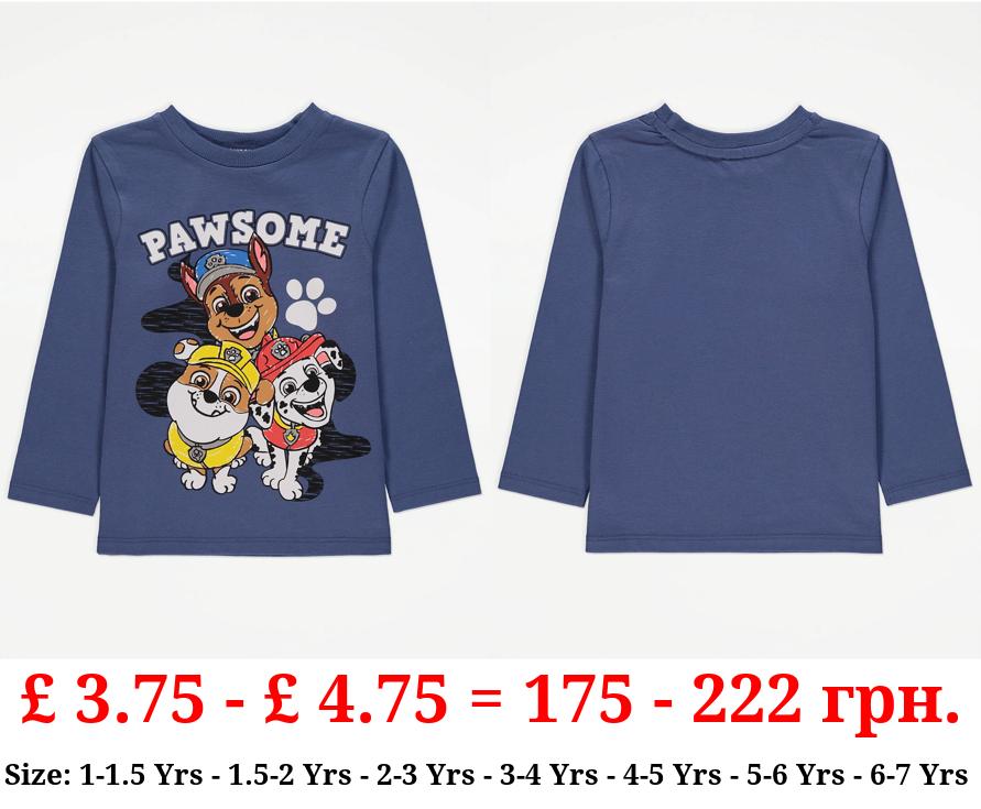 PAW Patrol Blue Pawsome Long Sleeve Top