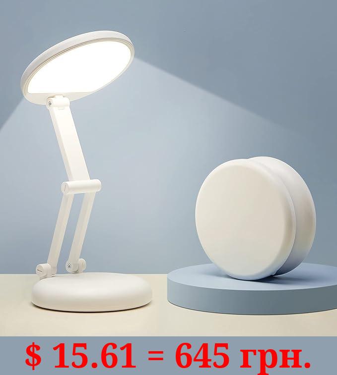 Battery Operated Lamp Rechargeable Lamp Foldable & Portable Light, 8 Brightness Dimmable Cordless Lamp Rechargeable Light Wireless Lamp Mini Lamp, Battery Lamp Battery Lights Nail Light for Desk, LED