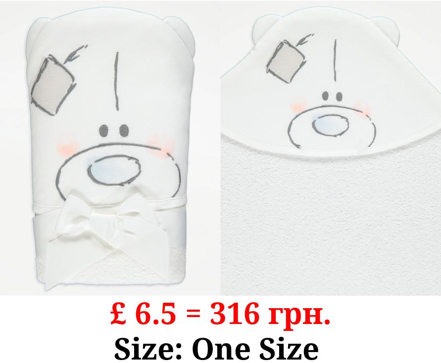 Tiny Tatty Teddy White Hooded Towel