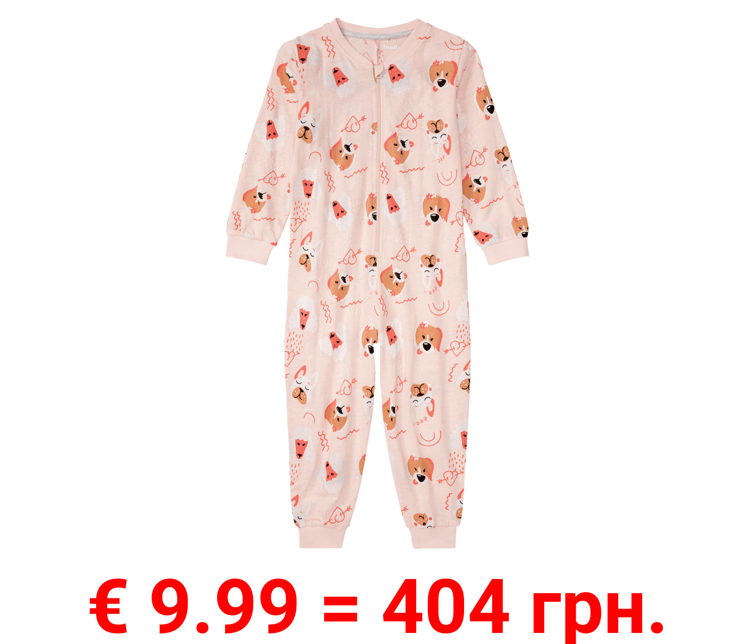 lupilu® Kleinkinder Mädchen Overall mit elastischen Rippbündchen