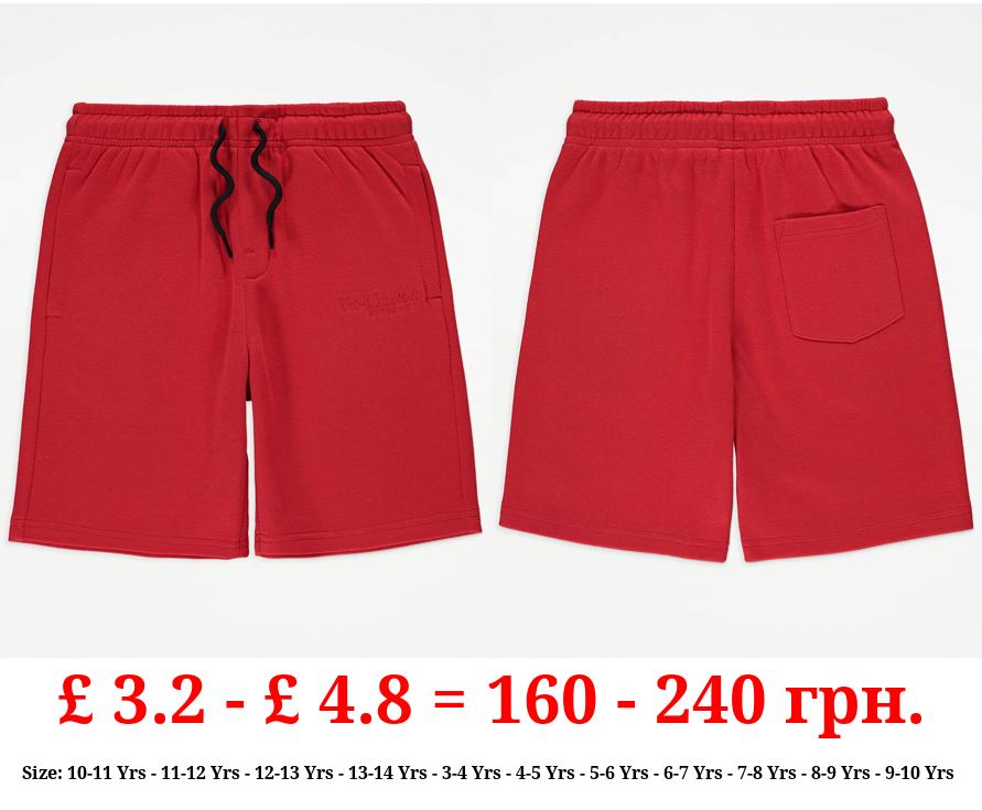Red Un-Limited Division Jersey Shorts