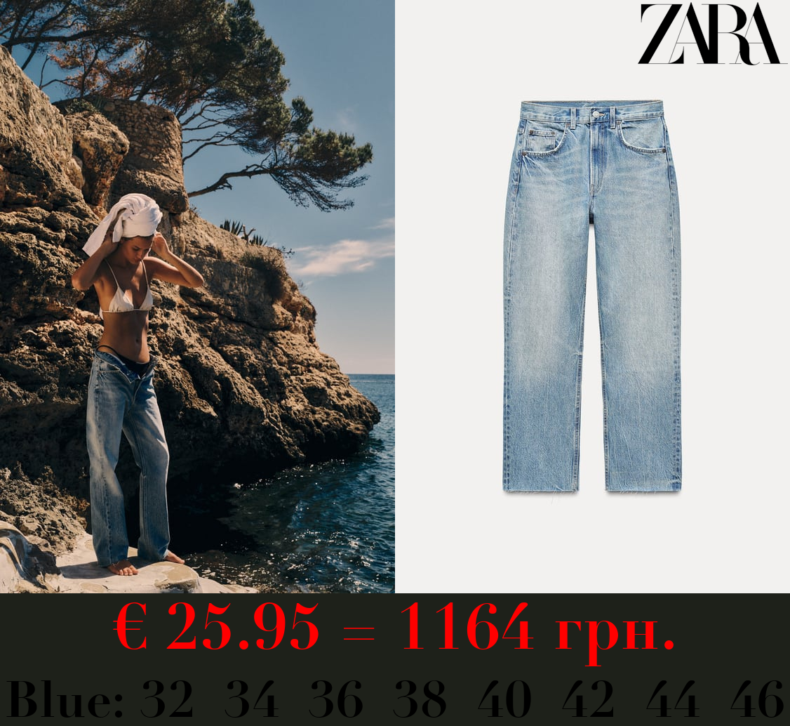 TRF STRAIGHT HIGH-WAIST JEANS