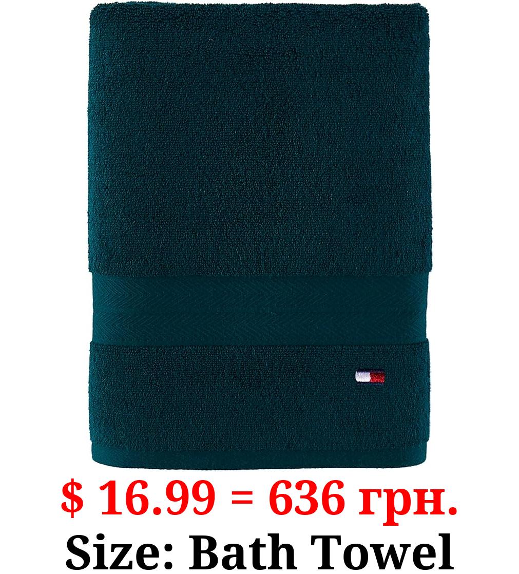 Tommy Hilfiger Modern American Solid Bath Towel, 30 X 54 Inches, 100% Cotton 574 GSM (Botanical Garde)