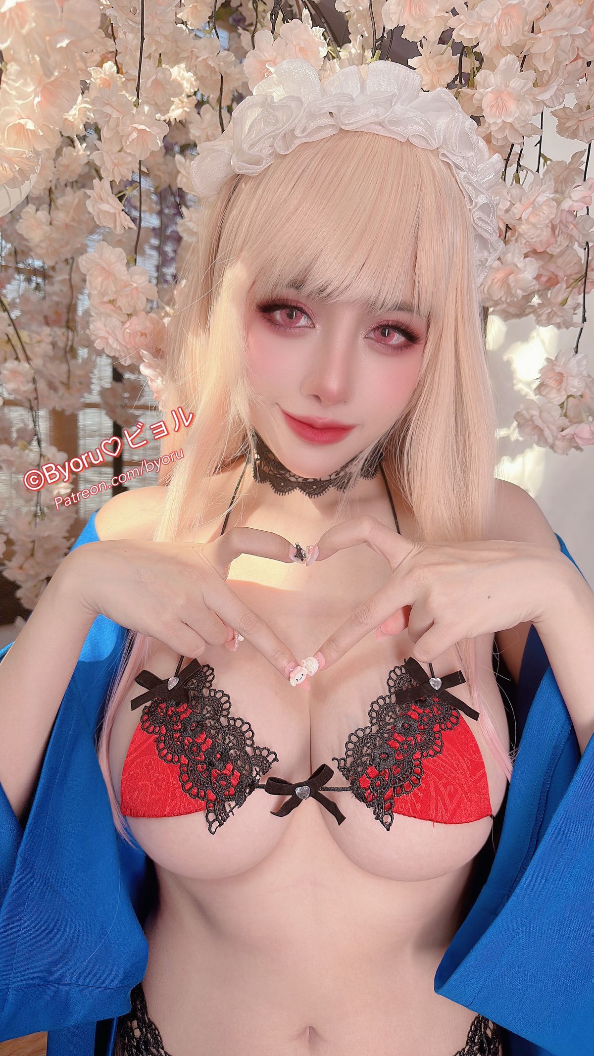 Cosplay 日本性感萝莉Byoru Marin Red Lingerie 36