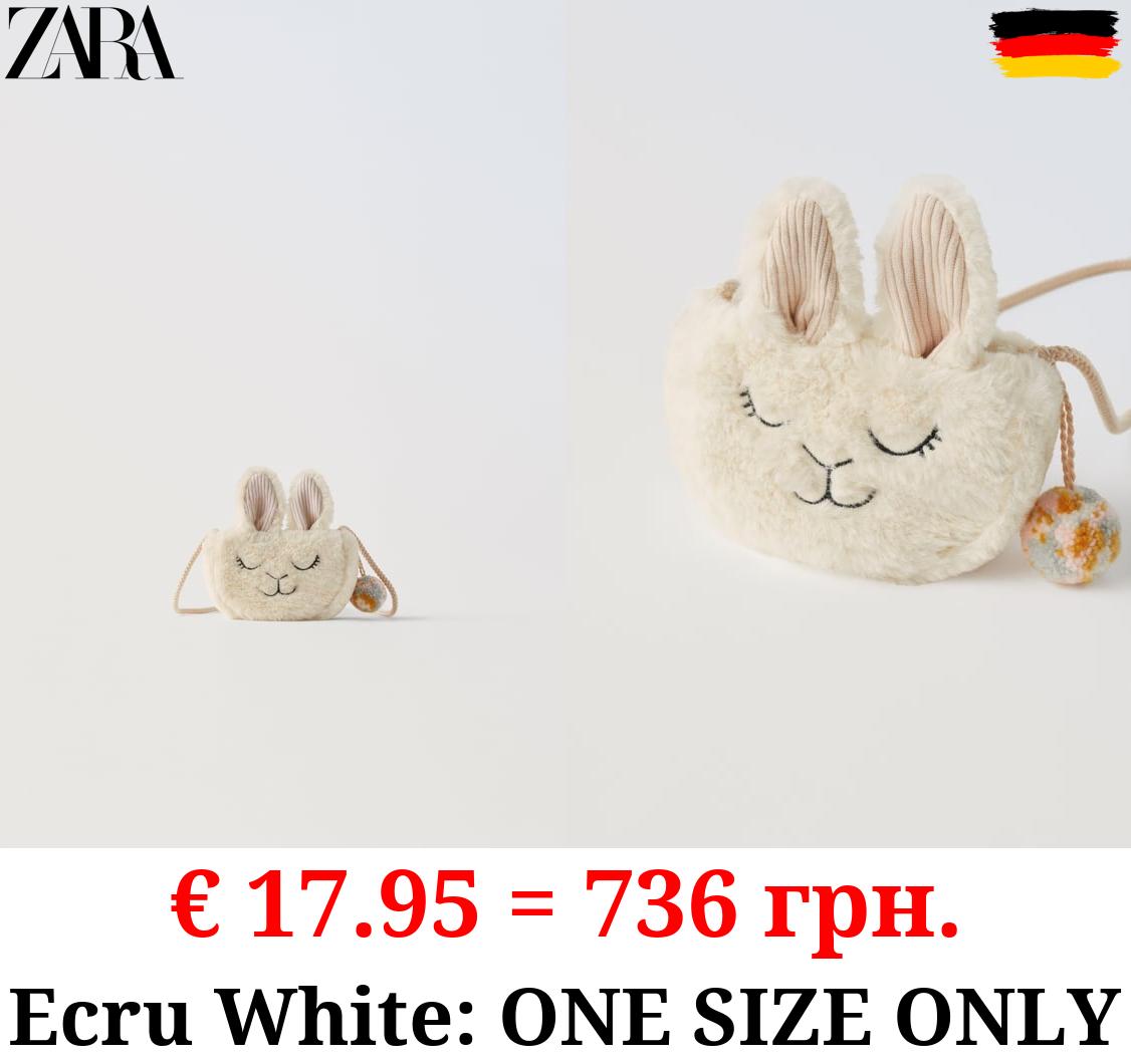 FAUX FUR BUNNY CROSSBODY BAG