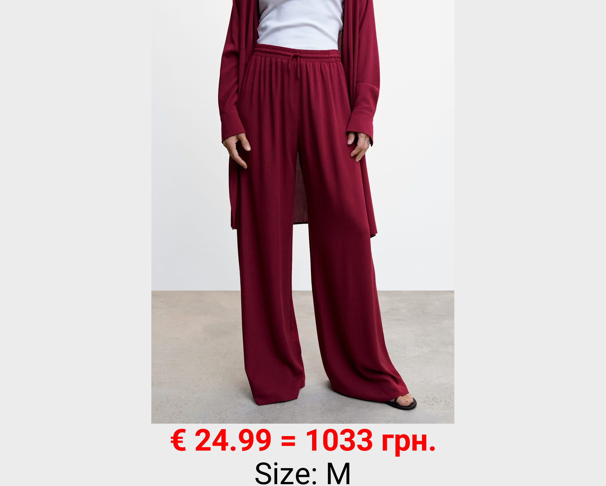 Pantalón fluido cintura elástica