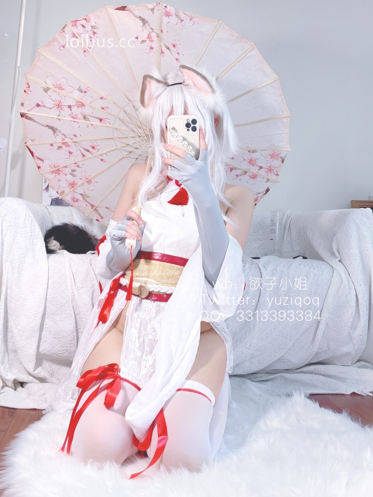 Coser 小蔡头喵喵]纯白胡桃 23