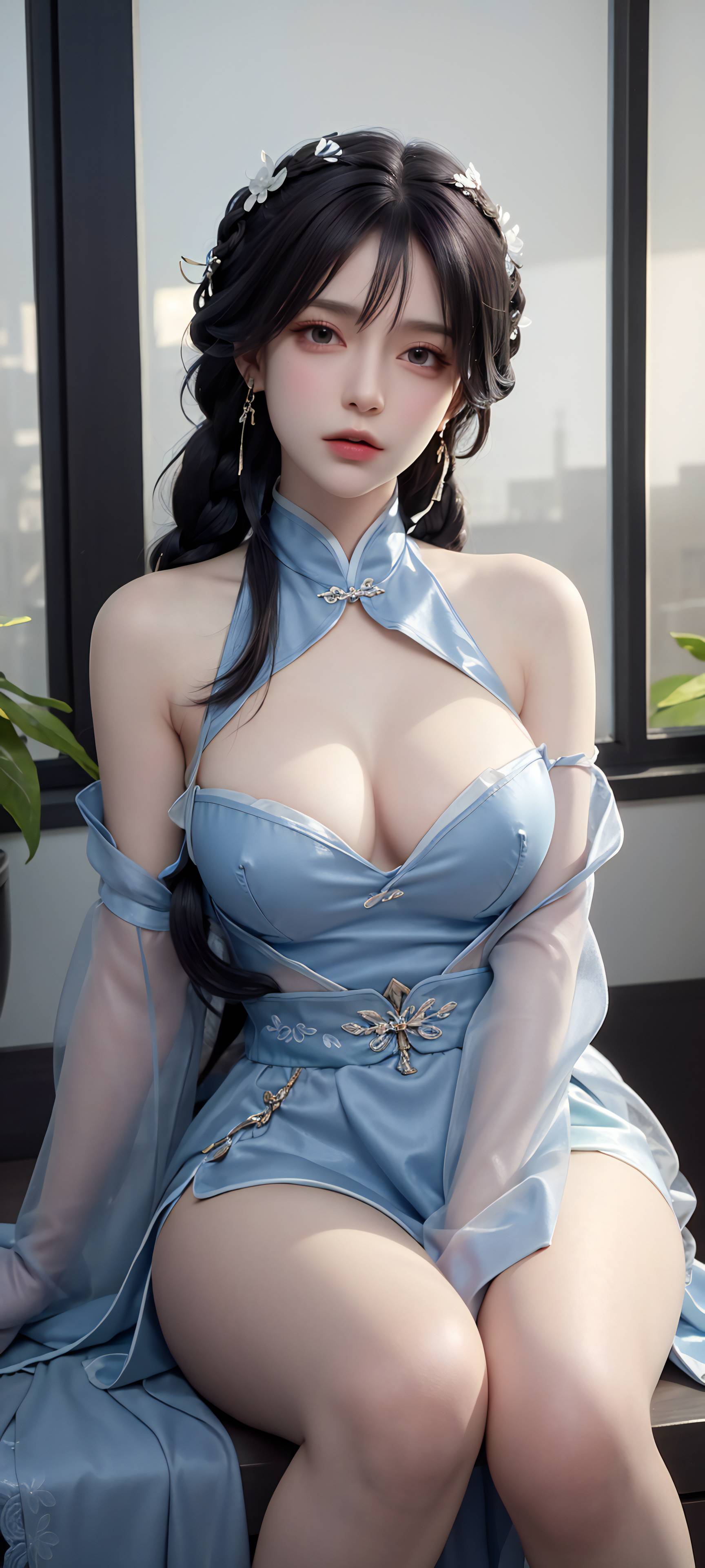 图片[28]-蓝色裙摆0401-六色网