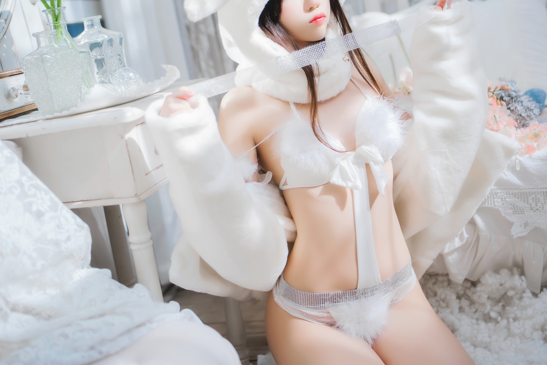 Cosplay 桜桃喵 小白兔 Set.01 36