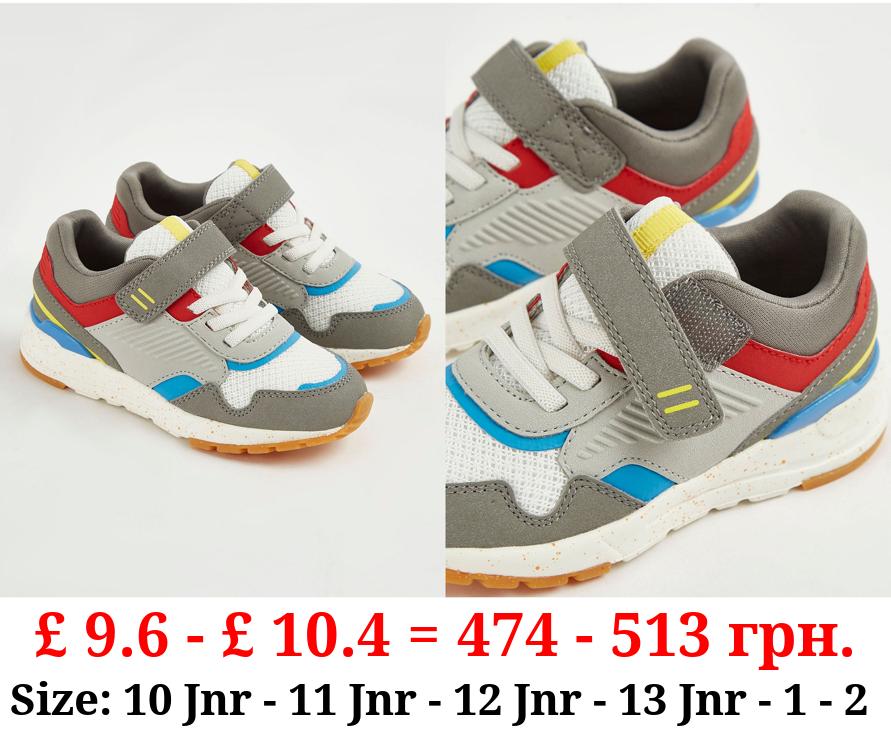 Splatter Sole Colour Block Trainers