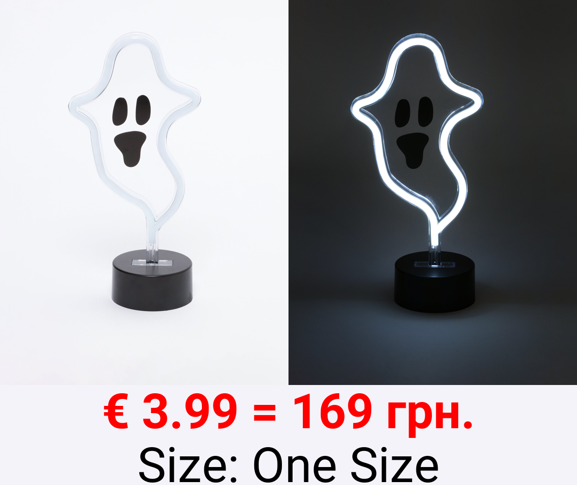 Neon ghost light with base