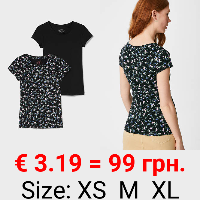 CLOCKHOUSE - Multipack 2er - T-Shirt - Bio-Baumwolle