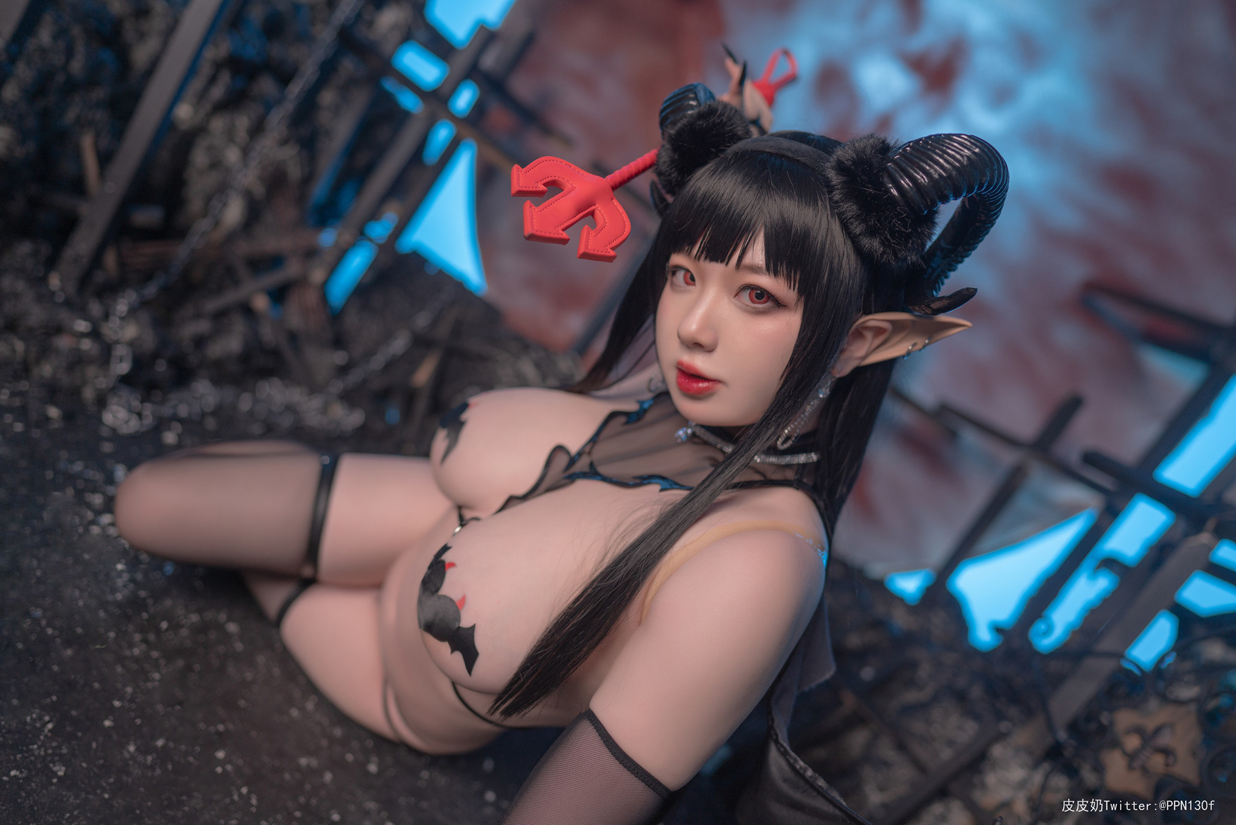 Cosplay 皮皮奶可可爱了啦 魅魔2 20