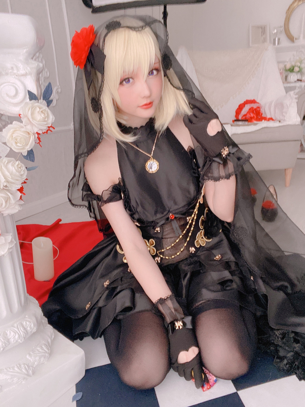 Cosplay 星之迟迟Hoshilily Z23婚纱 36