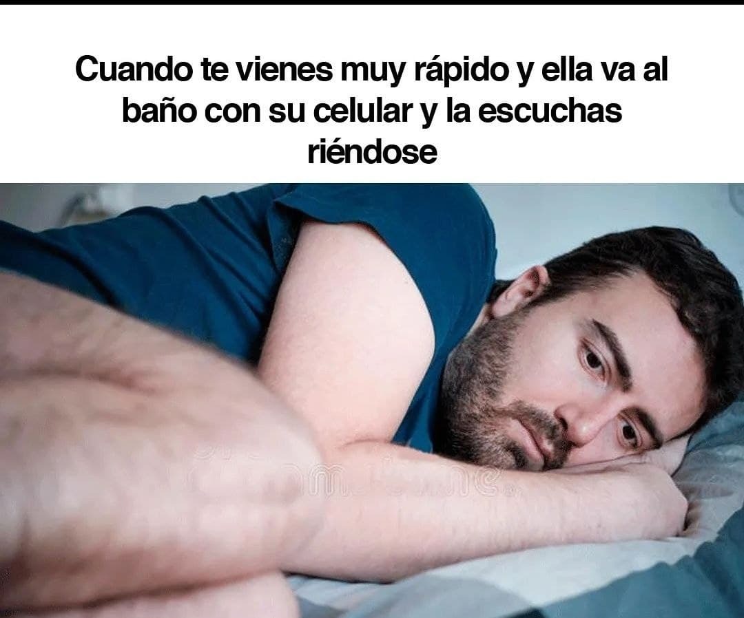Cuando te corres muy rápido